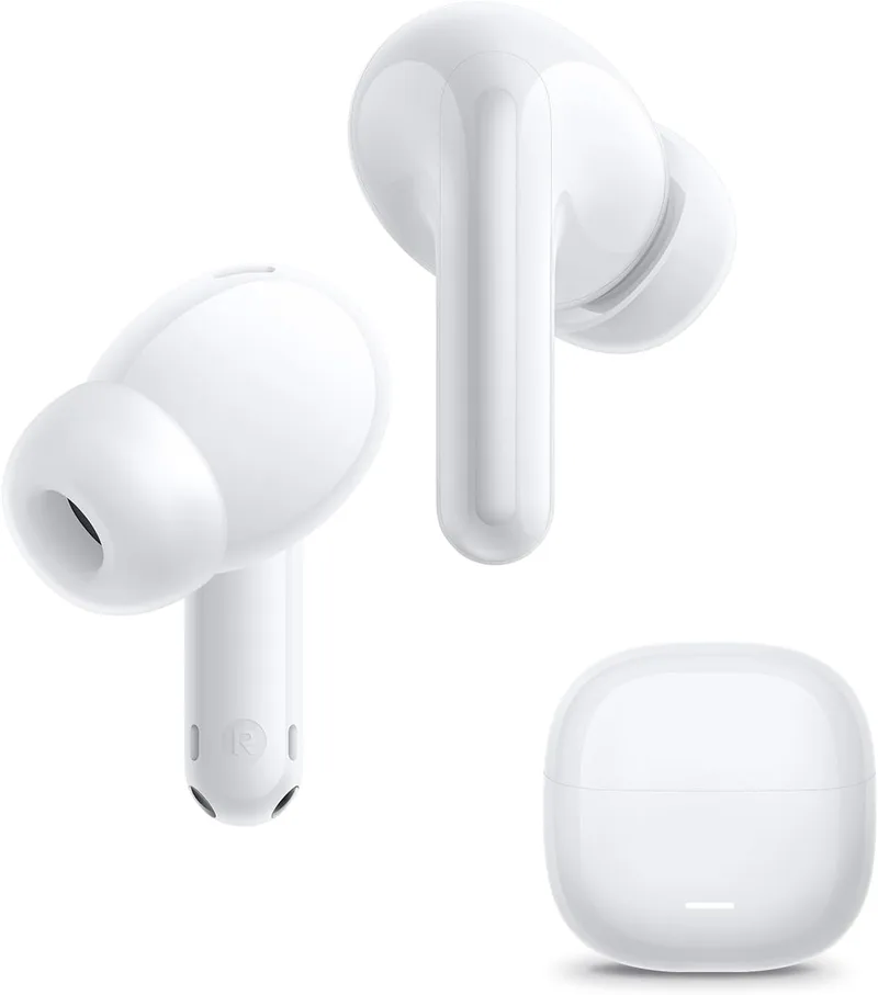 XIAOMI ▫️ REDMI Buds 8 Lite – Auscultadores intra-auriculares sem fios Bluetooth com ANC de 42 dB, driver de 12,4 mm, graves intensos, até 36 h de autonomia, 5 predefinições de equalizador e Bluetooth 5.4. Branco