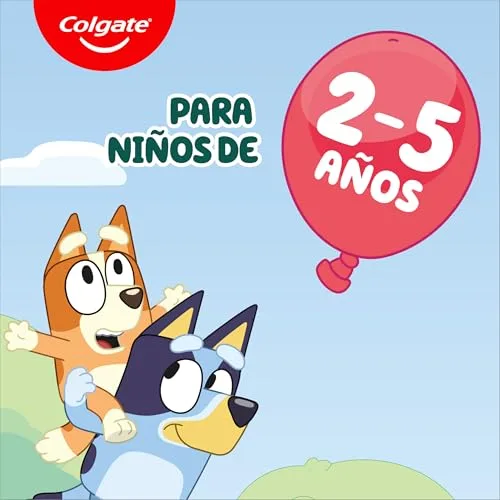 Colgate ▫️ Conjunto de 12 x 2 escovas de dentes Kids Bluey para crianças dos 2 aos 5 anos, escova de dentes infantil, cabeça pequena, cerdas extra-suaves para uma limpeza delicada, cabo redondo para uma pegada confortável 6
