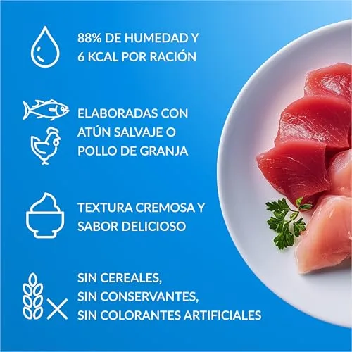 INABA ▫️ Churu Snack para Gatos, Embalagem Multipack com Sabor a Atum, 80 palitos de 14 g 4