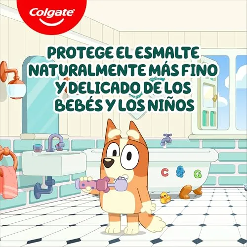 Colgate ▫️ Kids Bluey, Pasta de dentes infantil com sabor a morango, 0-5 anos, 12 x 50 ml 6
