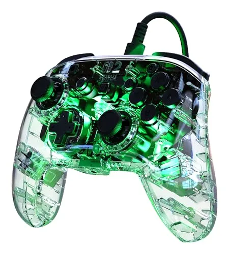 Turtle Beach ▫️ Afterglow Clear – Comando de jogos RGB com fio para a Nintendo Switch 2 7