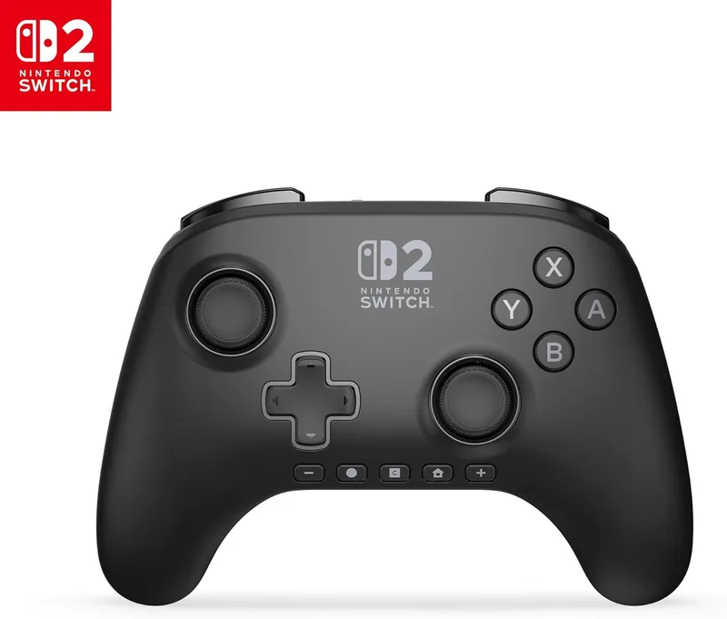 Power A ▫️ Controlador sem fios Advantage para Nintendo Switch 2 - PretoLicenciado oficialmente, Efeito Hall, Botões atribuíveis, Controlador Pro, Botão C, Controlos por movimento