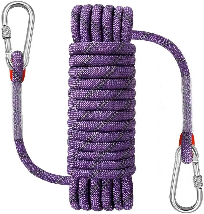 NorthPada ▫️ Corda marítima de 10 mm x 3 metros para barco, pesca, rafting, campismo, caminhadas, caça, amarração, natação, âncora, salvamento, prática de nós, cor roxa