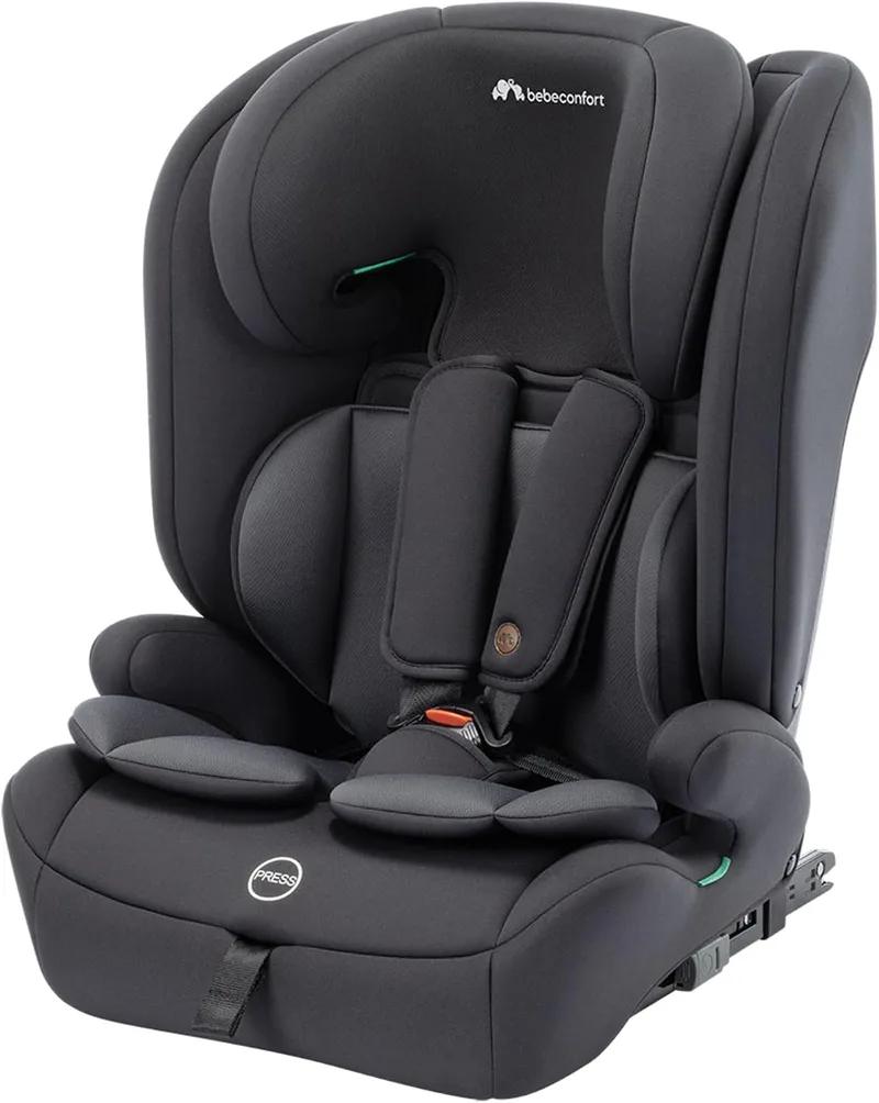 Bebeconfort ▫️ EverFix Plus i-Size, Cadeira de carro ISOFIX, 76–150 cm, Full Black