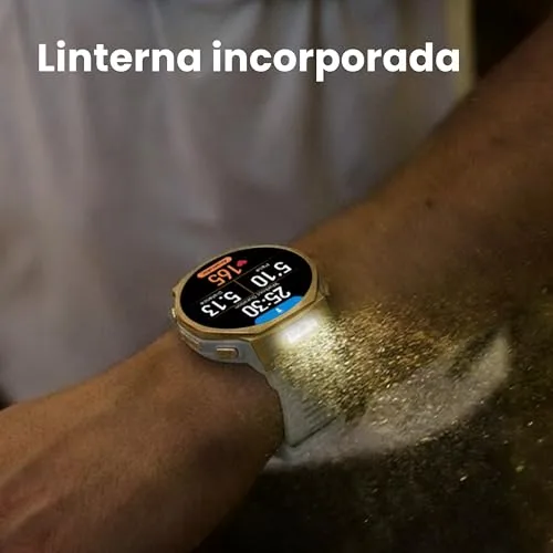 Amazfit ▫️ T-Rex 3 Pro – Relógio inteligente desportivo para homem, ecrã AMOLED de safira, moldura em titânio, GPS de banda dupla, mapas offline, lanterna integrada, compatível com Android e iPhone 2