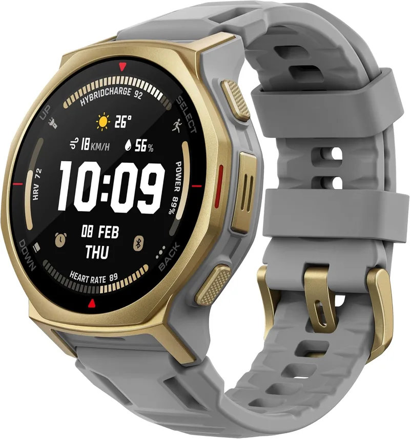 Amazfit ▫️ T-Rex 3 Pro – Relógio inteligente desportivo para homem, ecrã AMOLED de safira, moldura em titânio, GPS de banda dupla, mapas offline, lanterna integrada, compatível com Android e iPhone