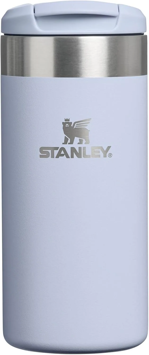STANLEY ▫️ 1913 Aerolight Transit Termo Café para Levar 0,35 L - Mantém o calor durante 6 horas - Compatível com suporte para carro - Caneca de café à prova de fugas - Adequada para a máquina de lavar louça - Dew Drop