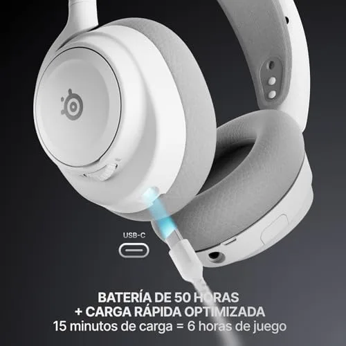 SteelSeries ▫️ Auscultadores para jogos multiplataforma Arctis Nova 7 Wireless Gen 2 - Controlo via aplicação em tempo real - Mais de 50 horas - Drivers magnéticos de neodímio - 2,4 GHz e Bluetooth - PC, PS5, Switch 1/2 5