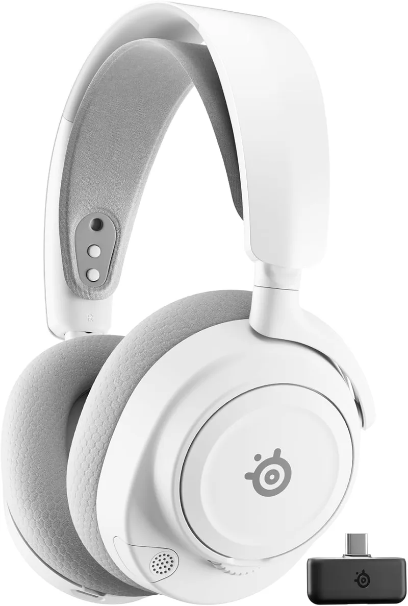SteelSeries ▫️ Auscultadores para jogos multiplataforma Arctis Nova 7 Wireless Gen 2 - Controlo via aplicação em tempo real - Mais de 50 horas - Drivers magnéticos de neodímio - 2,4 GHz e Bluetooth - PC, PS5, Switch 1/2