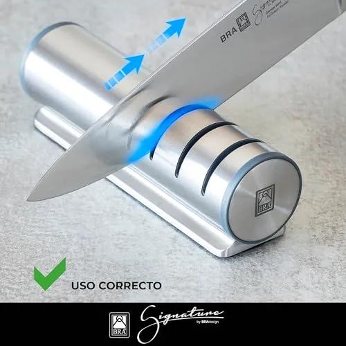 BRA ▫️ Signature | Afiador de facas, aço inoxidável 18/10 4