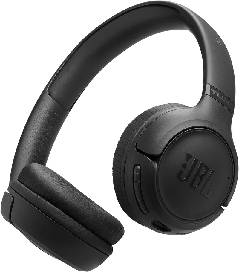 JBL ▫️ Tune 530 BT, auscultadores supra-aurais sem fios com Bluetooth 6.0, 76 horas de reprodução com Pure Bass, dobráveis, Google Fast Pair, Microsoft Swift Pair, preto