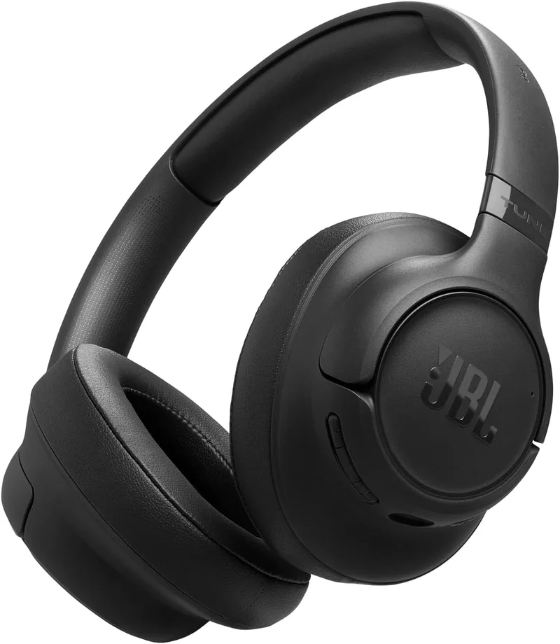 JBL ▫️ Tune 730 BT, auscultadores circunaurais sem fios com Bluetooth 6.0, 76 horas de reprodução com Pure Bass, dobráveis, emparelhamento rápido Google, emparelhamento rápido Microsoft, preto