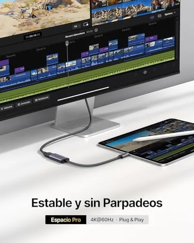 INIU ▫️ Adaptador USB-C para HDMI, Certificação HDMI Oficial 4K a 60 Hz 4