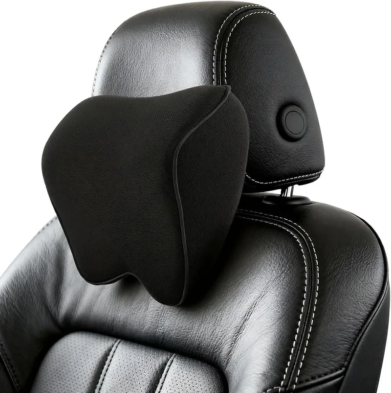 Alaoo ▫️ Almofada cervical para carro, 1 unidade. Almofadas para encosto de cabeça do banco do carro, B | Almofada macia para encosto de cabeça do carro, 100% espuma, capa removível e respirável para carro, escritório e casa