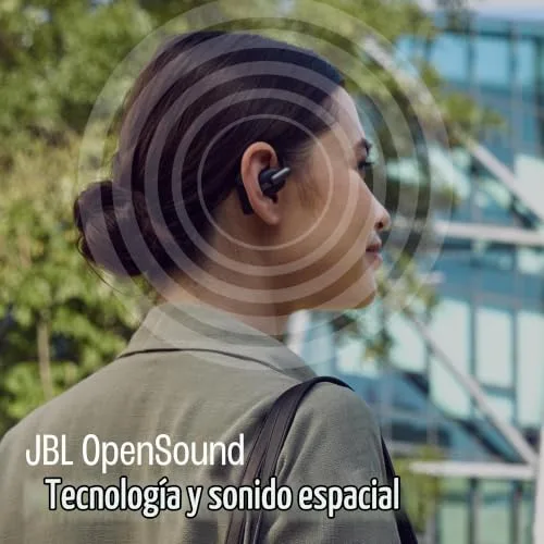 JBL ▫️ Sense Pro, Auscultadores sem fios de tipo «open-ear», cinzento 4