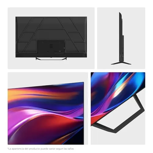 Haier ▫️ QLED 4K UHD H55S81FUX - 55", Smart TV, Google TV, Dolby Audio, HDR 10, comando remoto inteligente, Google Assistant, Bluetooth 5.1, 120 Hz para jogos, USB 2.0, DBX TV, 4 portas HDMI 2.1, ecrã sem moldura, 2025 3