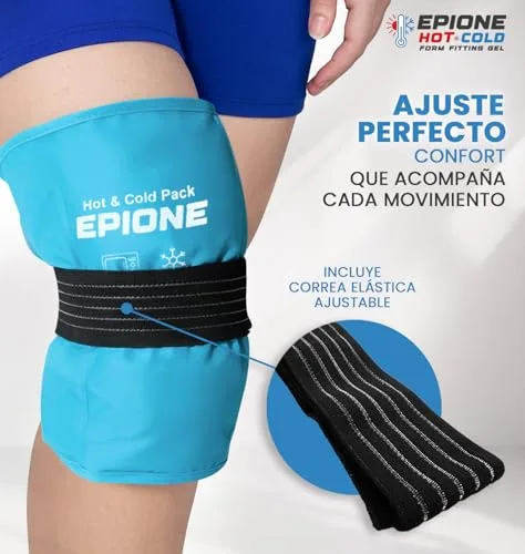 Boston Tech ▫️ EPIONE Bolsa de Gel para Frio e Calor com Alças | Compressa Grande para Ombros, Joelhos, Cotovelos, Ancas e Costas | Terapia para Lesões, Entorses, Inchaço e Dor Muscular (27 x 37 cm) 4