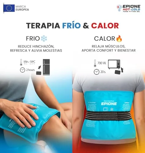 Boston Tech ▫️ EPIONE Bolsa de Gel para Frio e Calor com Alças | Compressa Grande para Ombros, Joelhos, Cotovelos, Ancas e Costas | Terapia para Lesões, Entorses, Inchaço e Dor Muscular (27 x 37 cm) 5