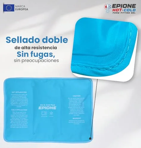 Boston Tech ▫️ EPIONE Bolsa de Gel para Frio e Calor com Alças | Compressa Grande para Ombros, Joelhos, Cotovelos, Ancas e Costas | Terapia para Lesões, Entorses, Inchaço e Dor Muscular (27 x 37 cm) 6