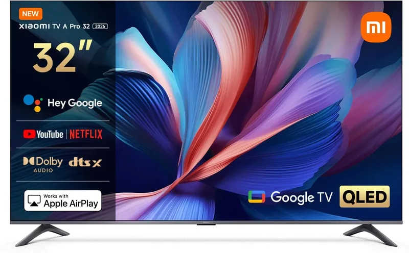 XIAOMI ▫️ QLED 32" A Pro 2026 UltraHD 4K Dolby Audio Google TV