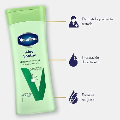 Vaseline ▫️ Loção Aloe Soothe, 400 ml 4