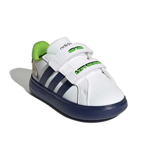 adidas ▫️ Sapatos unissexo para bebé Pixar Toy Story Grand Court 3.0 Bubble, FTWR Branco/Azul Escuro/Branco Sujo 4