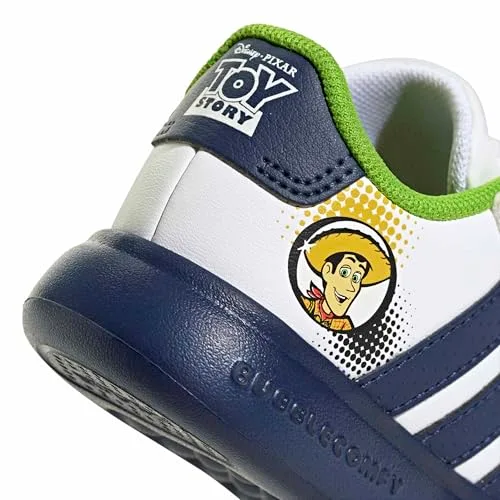 adidas ▫️ Sapatos unissexo para bebé Pixar Toy Story Grand Court 3.0 Bubble, FTWR Branco/Azul Escuro/Branco Sujo 5