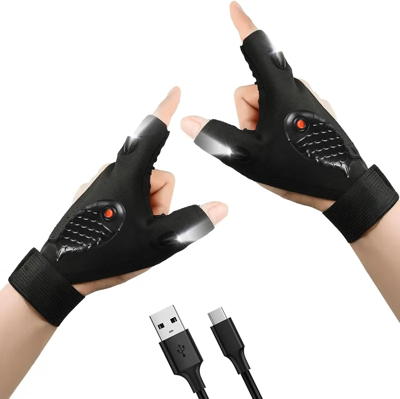 Zynxel ▫️ Presentes Originais para Homens e Mulheres, Luvas com Luz LED, Ideias de Gadgets para o Dia do Pai, Presente Ideal para o Natal, para o Pai e a Mãe e para o Dia dos Namorados