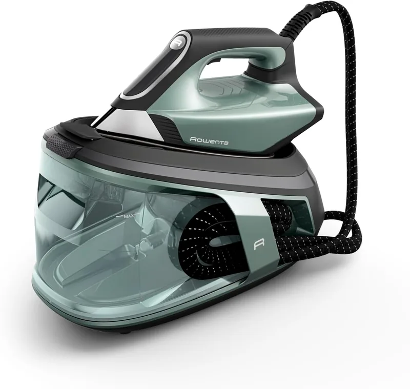 Rowenta ▫️ Force Pro 500, Centro de engomagem, Jato de vapor de 600 g/min | 8 bar, 2 modos, Tecnologia Quicksteam, Sola resistente, Compacto, Recipiente para calcário, Manutenção sem esforço, VR9042