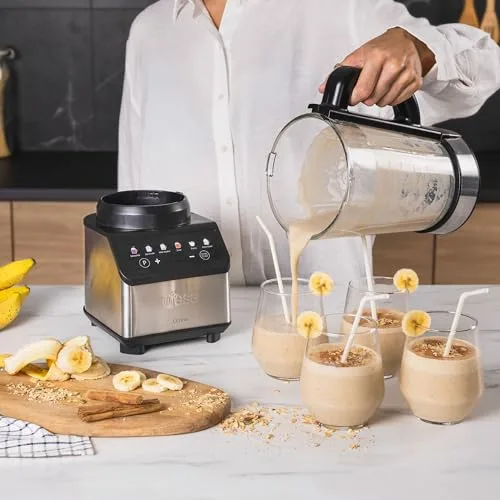 Ufesa ▫️ Batedeira Digital Citrine 1200 W, Jarro de Vidro de 1,5 L, 7 Funções Automáticas, 4 Lâminas de Aço Inoxidável, Autolimpeza e Trituração de Gelo, Smoothies, Controlo Tátil, Antiderrapante 4