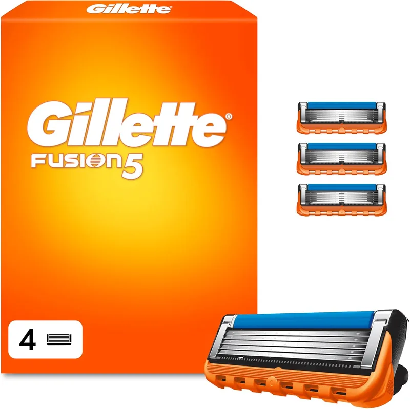 Gillette ▫️ Lâminas de barbear Fusion5 para homem, embalagem de 4