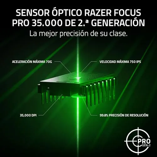 Razer ▫️ Viper V3 Pro SE - Rato sem fios ultraleve para jogos de eSports - 54 g - Sensor Focus Pro de 35 000 dpi - HyperSpeed Wireless - 95 horas de autonomia - Smooth Touch - PC/Mac | Preto 4