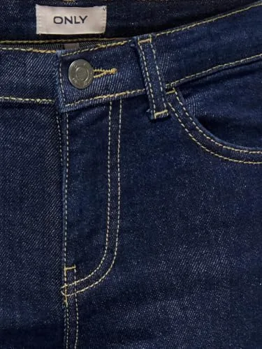 ONLY ▫️ Girl Jeans de perna larga Kogjuicy, cintura média, corte largo - Calças de ganga de perna larga para menina KOGJUICY, cintura média, corte largo, calças de ganga para mulher 6