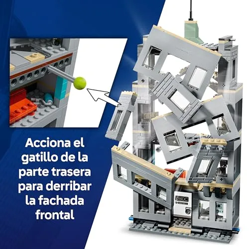 LEGO ▫️ Marvel Spider-Man vs. Hulk: Confronto Épico - Brinquedo interativo com escritório de 4 andares, figura de ação de super-herói, 5 minifiguras, incluindo o Escorpião - Presente para crianças a partir dos 8 anos - 76350 3
