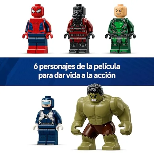 LEGO ▫️ Marvel Spider-Man vs. Hulk: Confronto Épico - Brinquedo interativo com escritório de 4 andares, figura de ação de super-herói, 5 minifiguras, incluindo o Escorpião - Presente para crianças a partir dos 8 anos - 76350 5