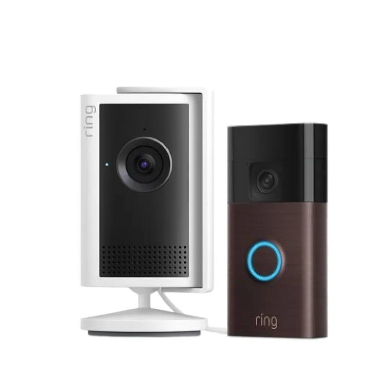 Ring ▫️ Câmara interior Plus (última geração) com videoporteiro com bateria | Câmara de segurança com ligação à tomada | Retina 2K, zoom melhorado até 4 aumentos, | Período de teste gratuito de 30 dias do plano Home