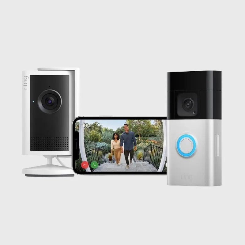 Ring ▫️ Indoor Camera Plus (última geração) com Videotimbre Plus com bateria | Câmara de segurança com ficha | Retina 2K, zoom 4x | Teste gratuito de 30 dias do plano Home