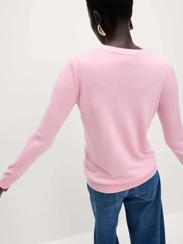 Marks & Spencer ▫️ Camisola supermacia de gola redonda para mulher, corte normal 4