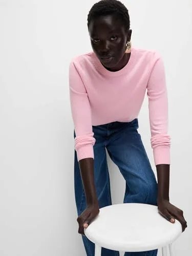 Marks & Spencer ▫️ Camisola supermacia de gola redonda para mulher, corte normal 5