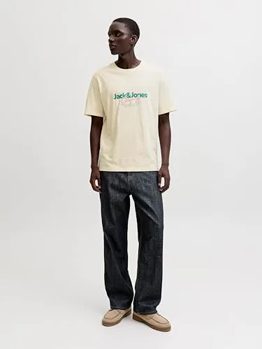 JACK & JONES ▫️ Camiseta Jorcassis SS de gola redonda Fst, pacote de 3 peças, MP Camiseta Jorcassis SS de gola redonda Fst, pacote de 3 peças, MP para homem (pacote de 3) 2