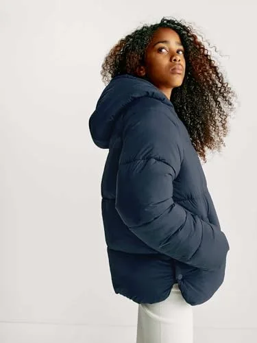 Marks & Spencer ▫️ Casaco acolchoado de espessura média com capuz para meninos e meninas, unissexo, corte normal 2