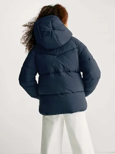 Marks & Spencer ▫️ Casaco acolchoado de espessura média com capuz para meninos e meninas, unissexo, corte normal 4