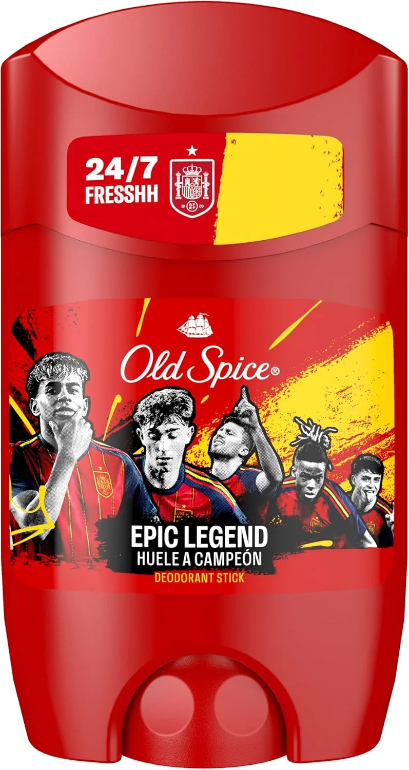 Old Spice ▫️ Epic Legend La Roja Desodorizante em barra para homem, 50 ml