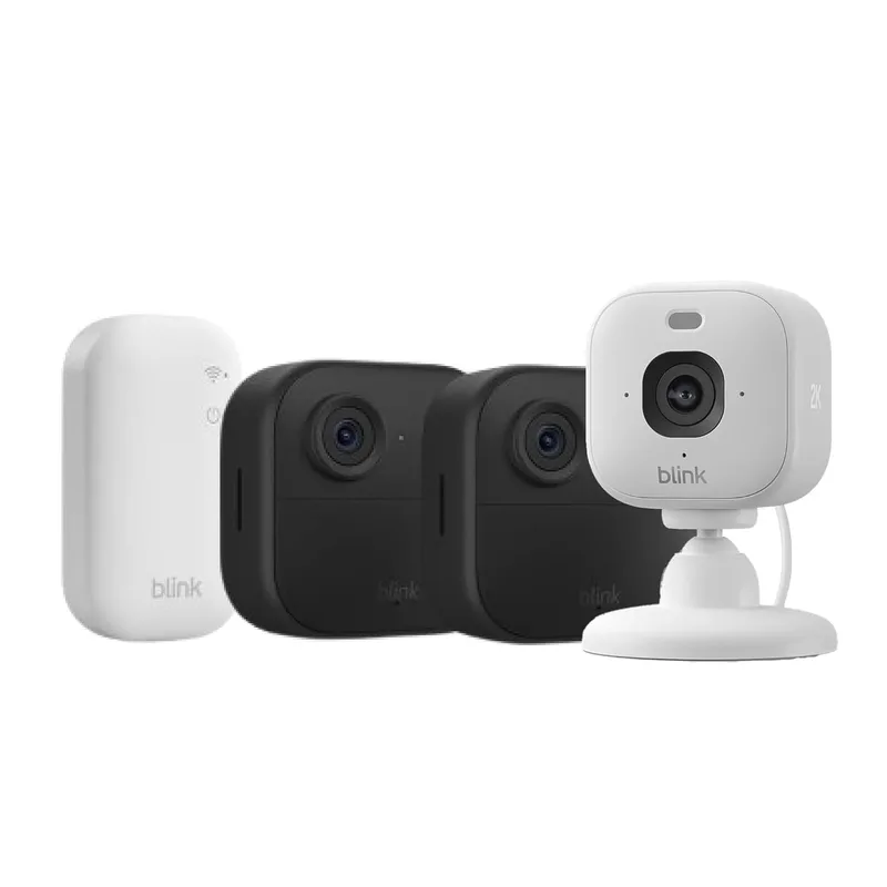Blink ▫️ Câmara Outdoor 4 + Câmara Mini 2K+ (Branca), com Módulo Sync Core incluído