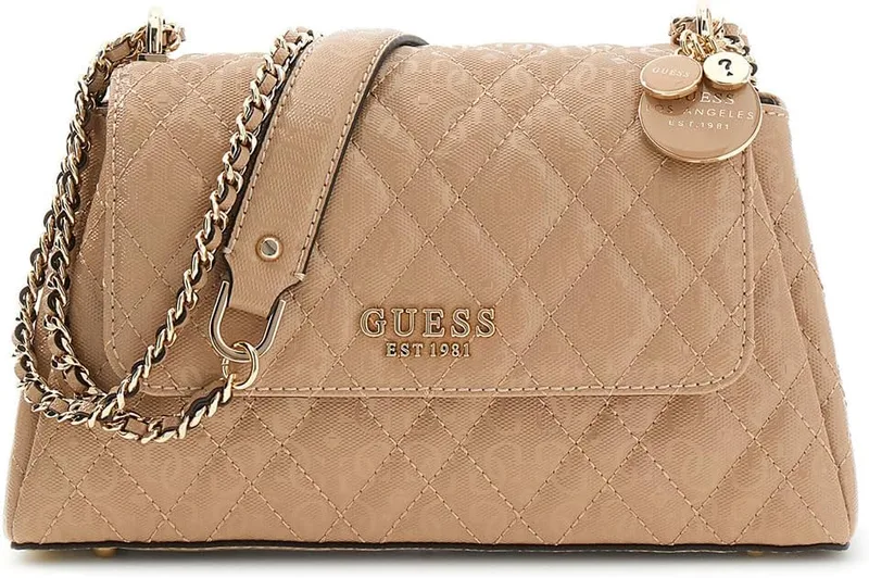 GUESS ▫️ Isemay Convertible Crossbody Flap - Mala de tiracolo convertível para mulher
