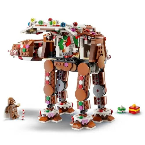 LEGO ▫️ Star Wars 40806 AT-AT de gengibre – Kit de artesanato de Natal – Minifigura do Darth Vader e sabre de laser – Decoração natalícia – Presente para crianças a partir dos 10 anos 3