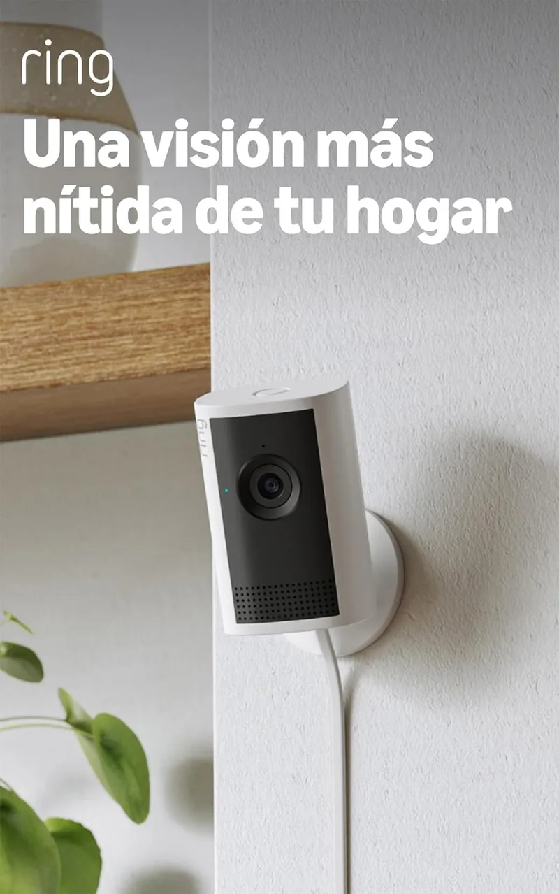 Visite a Loja Ring ▫️ Ring Indoor Camera Plus (Indoor Camera Plus, última geração) | Câmara de segurança, plug-in | Retina 2K, cobertura manual da lente | Avaliação gratuita de 30 dias do plano de subscrição Ring | Avaliação gratuita de 30 dias do plano de subscrição Ring