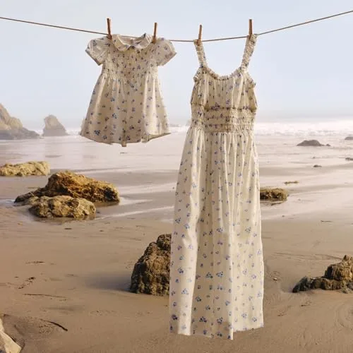 Amazon Essentials ▫️ x Sofia Grainge «Mãe e Eu» — Vestidos de cetim de algodão 2