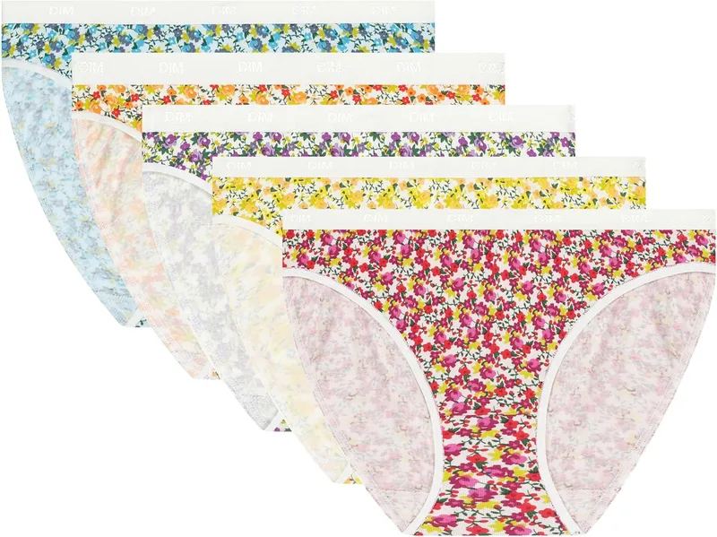 Dim ▫️ Conjunto de 5 cuecas de algodão que se adaptam aos movimentos da mulher