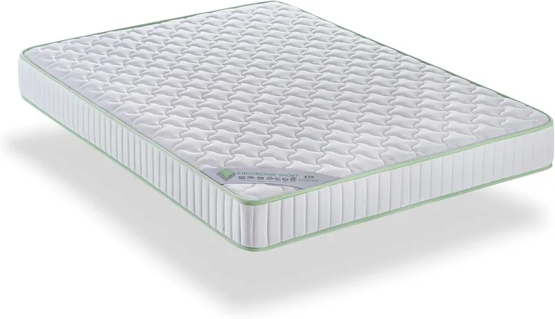 Dormio ▫️ Colchão Ergonomic Visco 90x200x20 | Núcleo Eliocel Firme + Visco Adapt | Tecido 3D respirável | Descanso reparador | Fabricado em Espanha